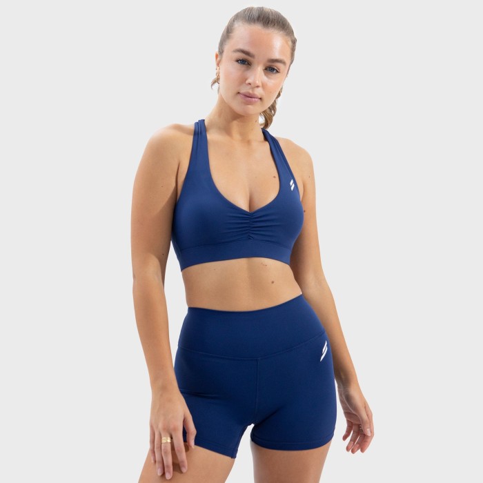 Evoke Scrunch Crop - Navy