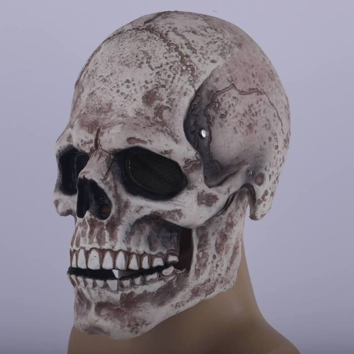 Halloween Horrible Mask Skull Skeleton Cosplay Latex Helmet
