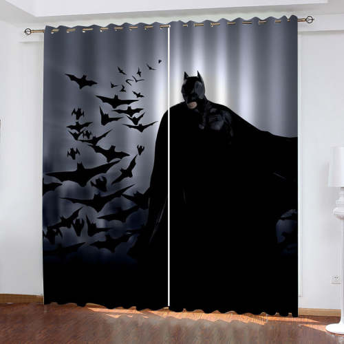 The Batman Curtains Cosplay Blackout Window Drapes Room Decoration