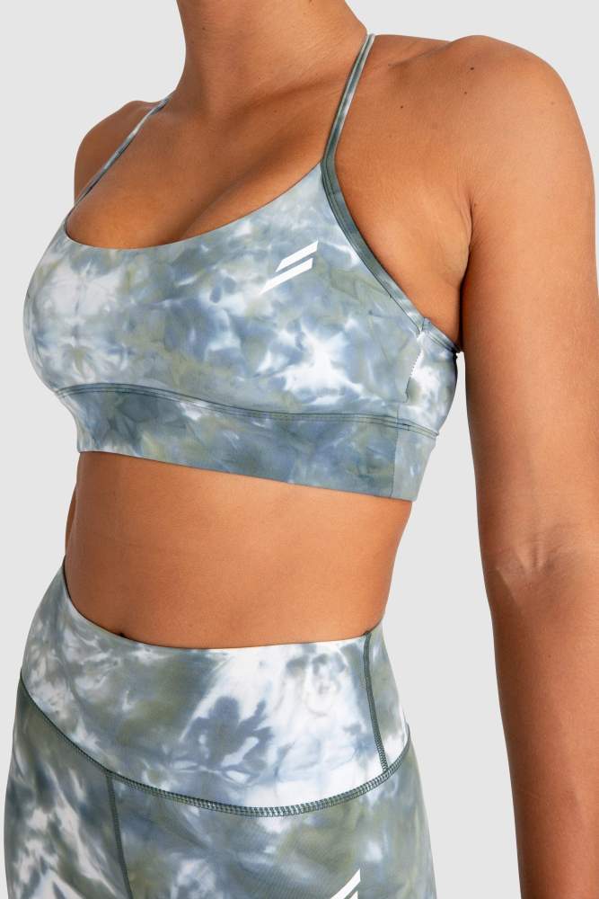 Tie Dye Crop - Moss Green