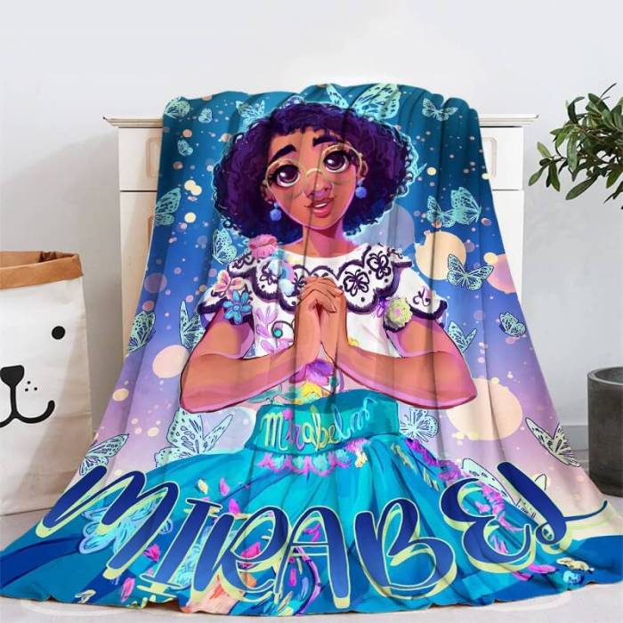 Encanto Mirabel Blanket Cosplay Flannel Throw Room Decoration