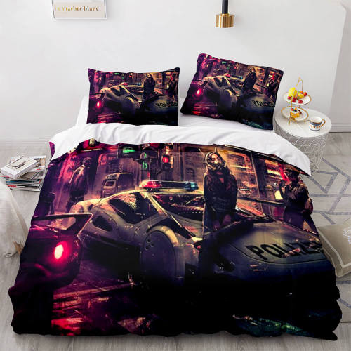 Game Cyberpunk  Bedding Set Duvet Covers Bed Sheet Sets