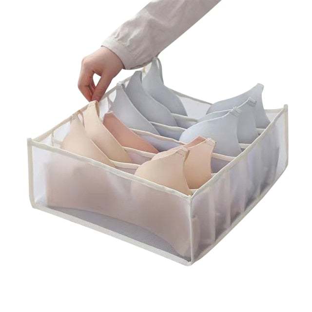 7 Grids Jeans Storage Box Closet Wardrobe Clothes Compartment Boxes Drawer Jeans Socks Separation Organizer Pants Storage