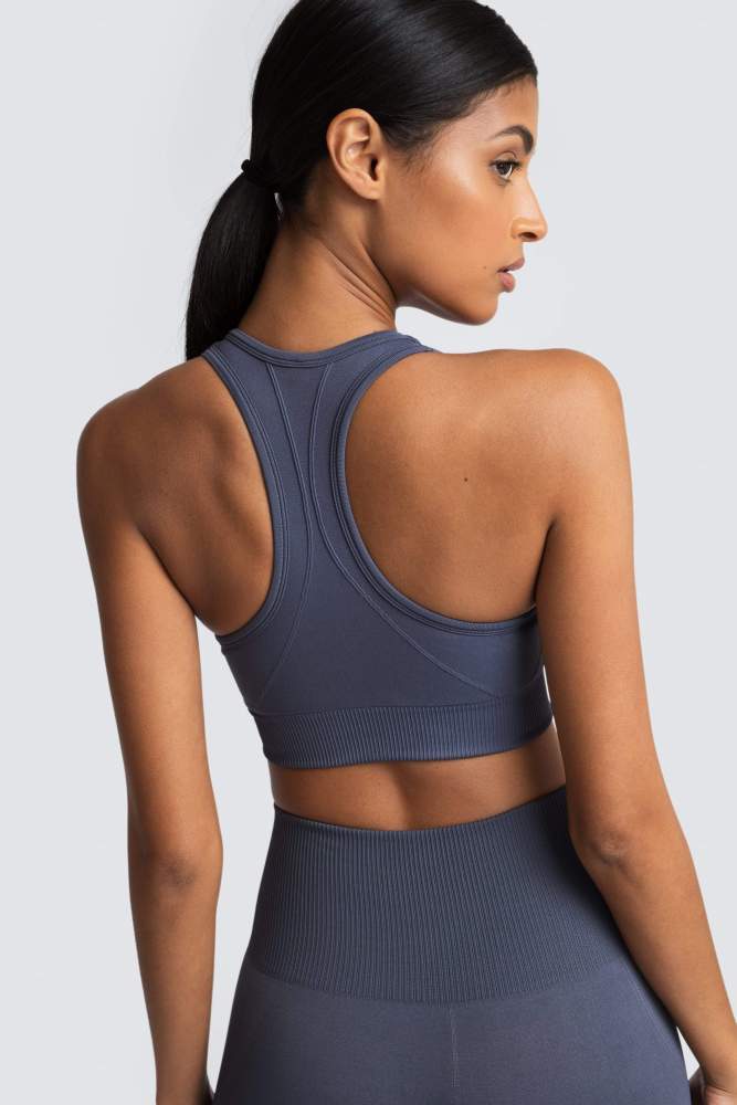 Hyperflex Seamless Crop - Cool Charcoal