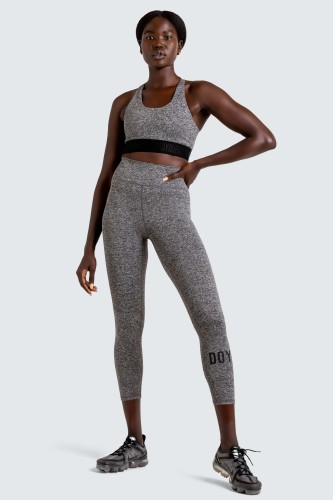 Stretch-Lite Crop - Black Marl