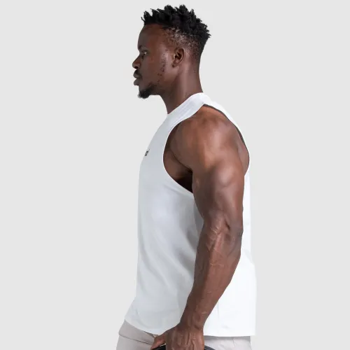 Lym Boxed Muscle Tank - White