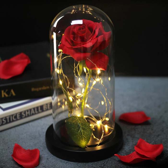 Led Enchanted Galaxy Sparkly Rose