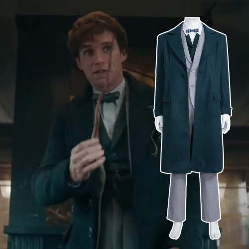 Fantastic Beasts The Secrets Of Dumbledore T Scamander Costume Halloween Cosplay Suit