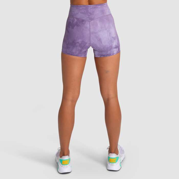 Tie Dye Shorts - Mauve Purple