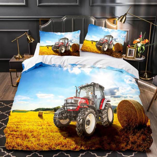 Farming Traktor Lamborghini Trattori Tractor Bedding Set Duvet Covers