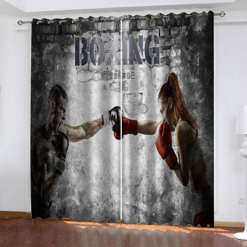 Boxing Curtains Cosplay Blackout Window Drapes Room Decoration