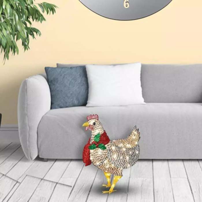Light-Up Chicken Decoration