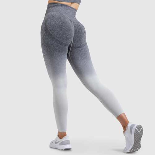 Ombre Scrunch Seamless Leggings - Grey