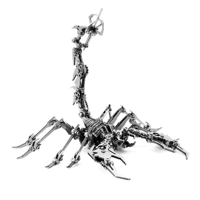 3D Metal Model Diy Assembled Scorpion King Puzzle Jigsaw Stainless Steel Detachable Model Puzzle