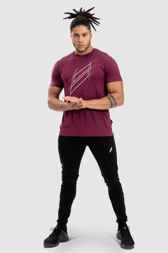 Progress Regular Fit Tee - Burgundy