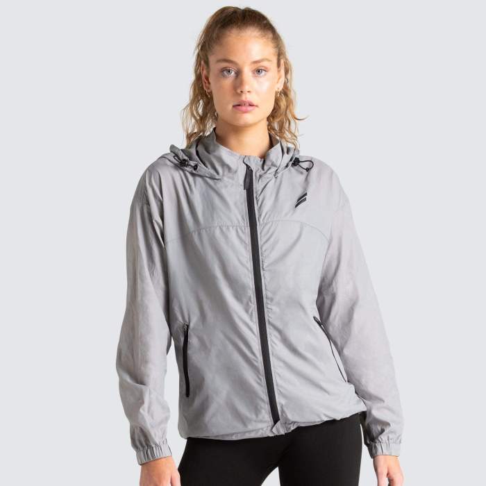 Unisex Marked Running Jacket - Grey