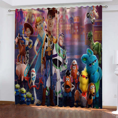 Toy Story Curtains Cosplay Blackout Window Drapes Room Decoration