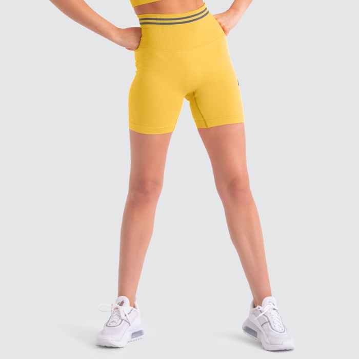 Dye Scrunch Seamless Shorts - Sunny Yellow