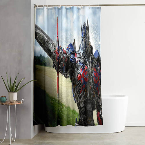 The Transformers Shower Curtain Bathroom Cosplay Curtains With Hooks