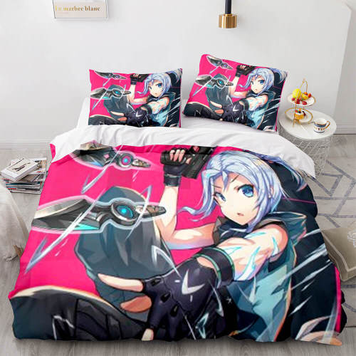 Valorant Bedding Set Cosplay Duvet Cover Bed Sheet Sets