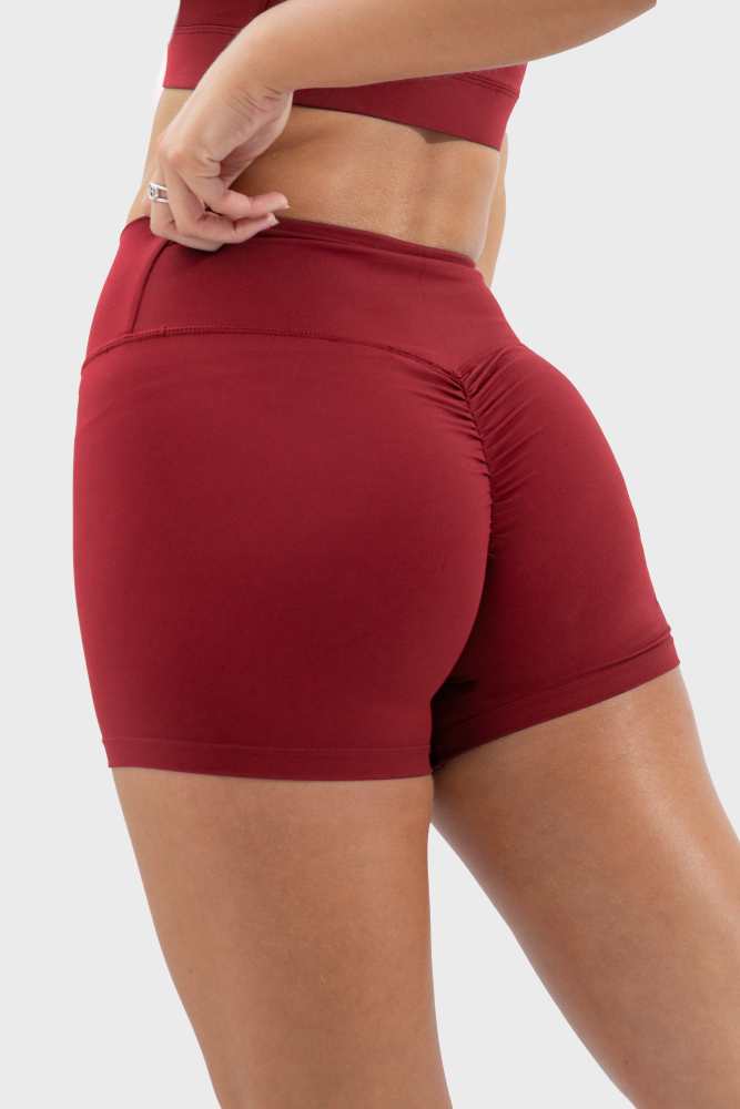 Evoke Scrunch Shorts - Red