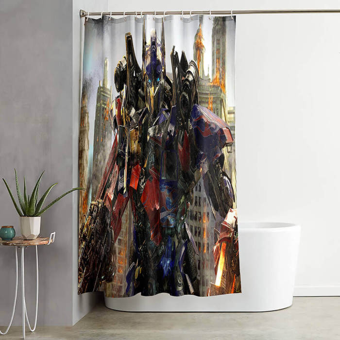The Transformers Cosplay Shower Curtain Bathroom Curtains With Hooks