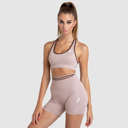 Dye Scrunch Seamless Crop - Mocha Brown