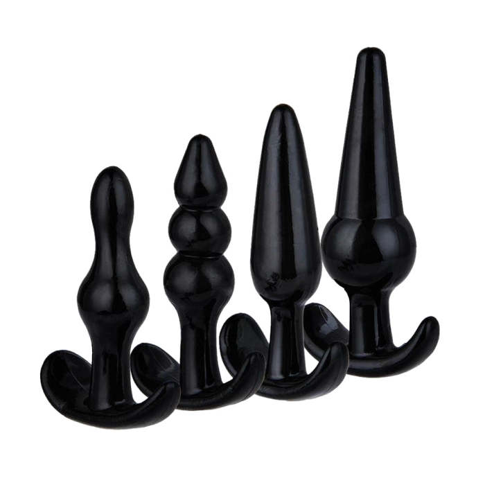 4 Pcs/Set Different Shapes Silicone Plugs - 3 Colors To Choose From