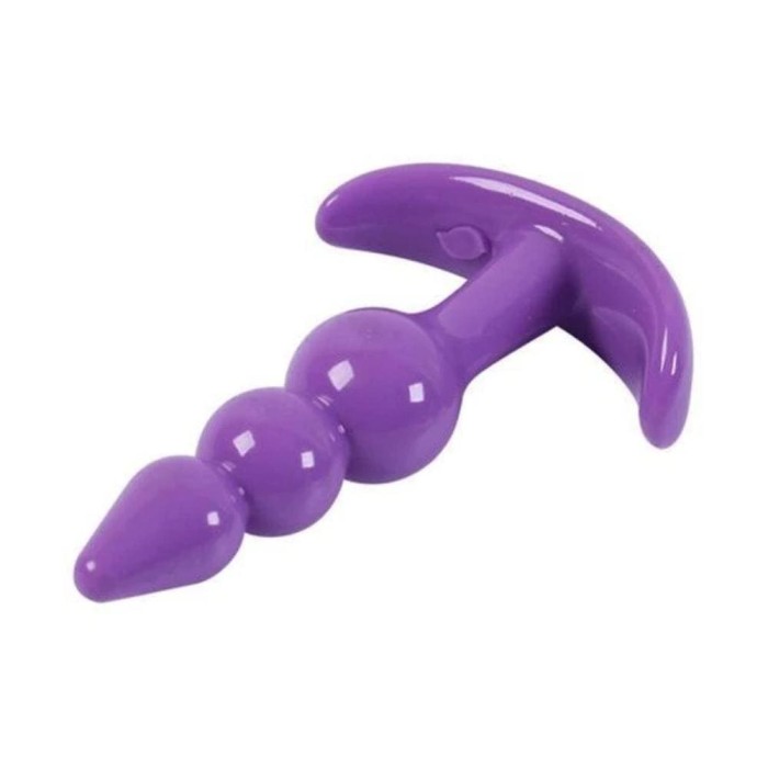 Pink Or Purple Small Beginner Silicone Plug - 2 Or 3 Beads Available
