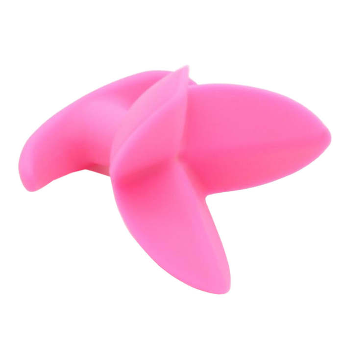 Black/Pink 3  Wide Expanding Silicone Plug