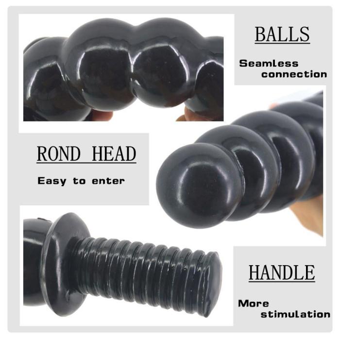 12  Big Anal Beads Plug With Handle