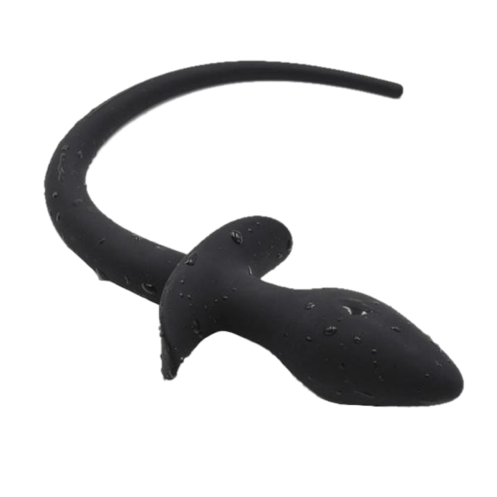 Dog Tail With 3  Silicone Plug