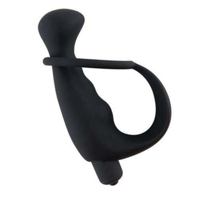 Ribbed Prostate Massager With Cock Ring