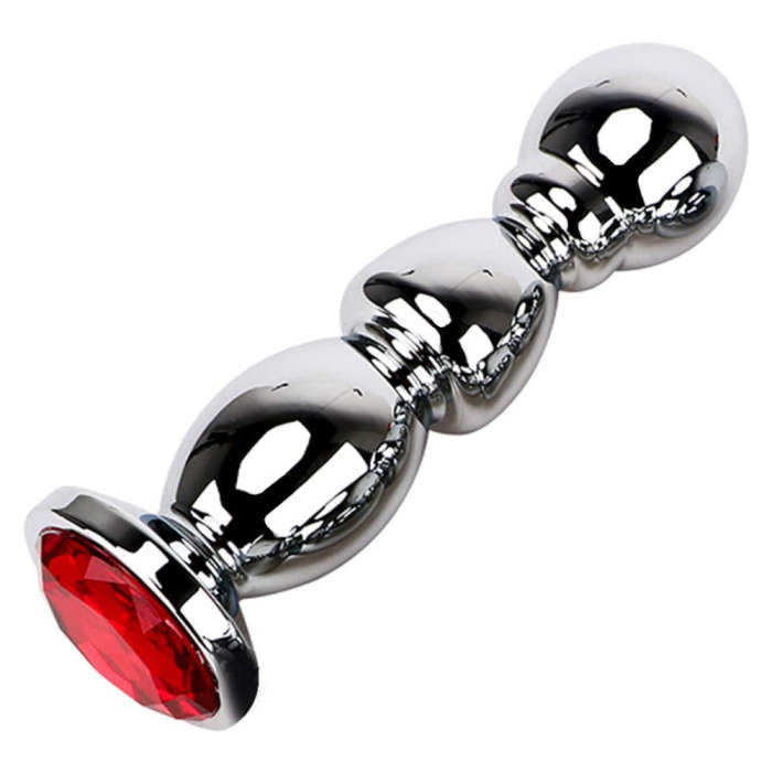 4 Colors Jeweled 5  Stainless Steel With Ball-Shaped Head Plug