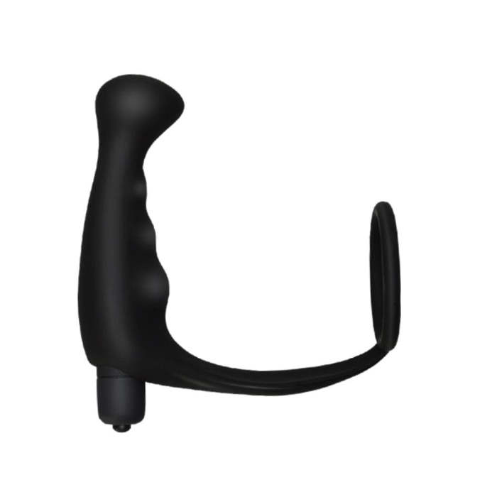 5  Silicone Prostate Massager With Cock Ring