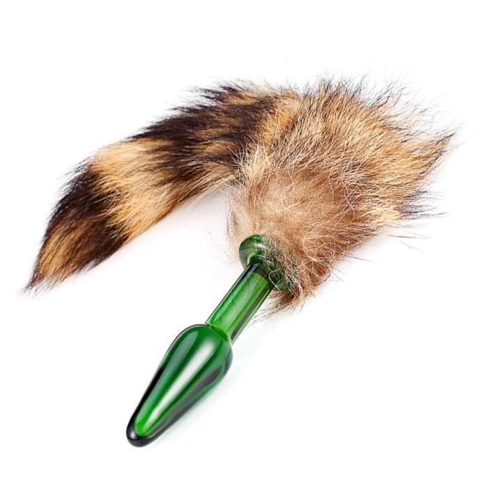 Raccoon Tail With 4 Colors Pyrex Plug