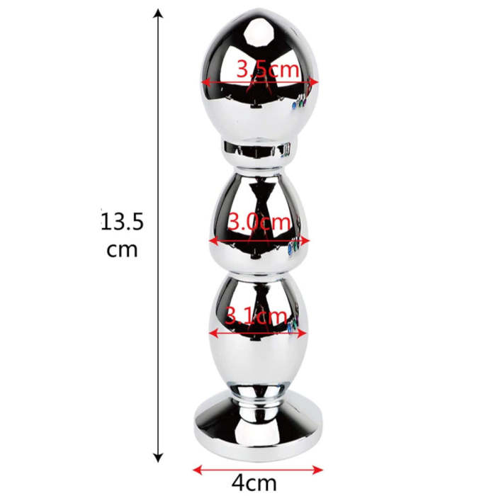 4 Colors Jeweled 5  Stainless Steel With Ball-Shaped Head Plug
