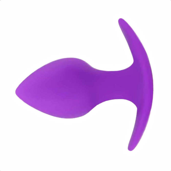 Beginner Purple Silicone Plug With Anchor Base