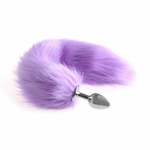 14  Purple Cat Tail Metal Plug