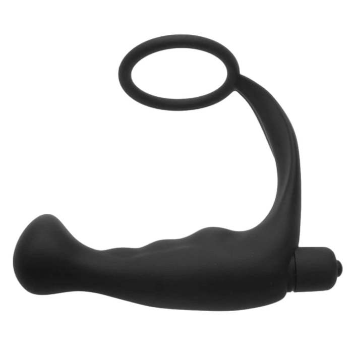 4  Silicone Vaginal Or Anal Massager With Cock Ring