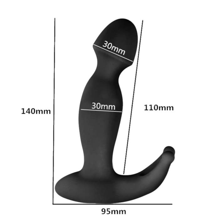 4  Silicone Prostate Massager With Cock Ring