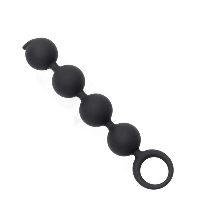 6  Silicone Anal Beads With Pull Ring