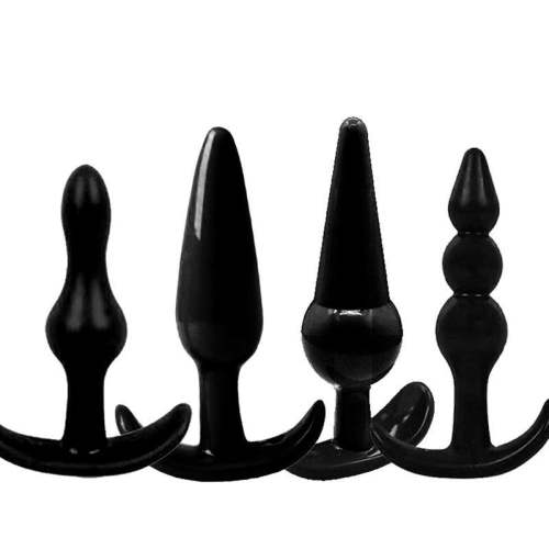 Soft Silicone Anal Plugs - Various Shapes And Colors To Choose From