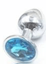 Jeweled Stainless Steel Princess Plug, 12 Colors 3 