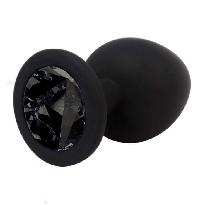 8 Colors Available Black Silicone Anal Plug