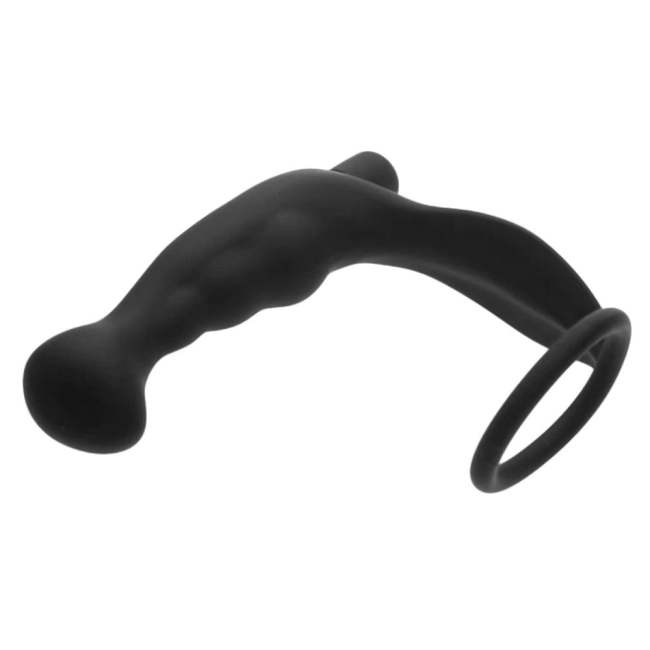 4  Silicone Vaginal Or Anal Massager With Cock Ring