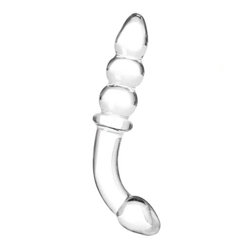 7  Double-Ended Glass Beads Anal Plug