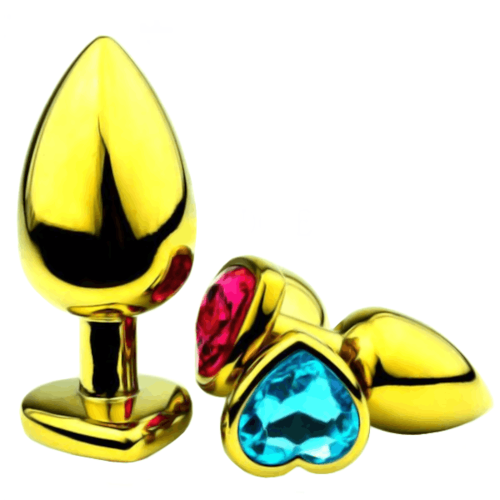 12 Colors 3  Heart-Shaped Jewelry Princess Plug