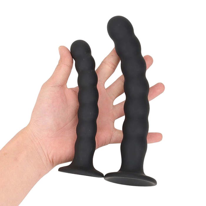 6  Silicone Prostate Massager With Suction Cup