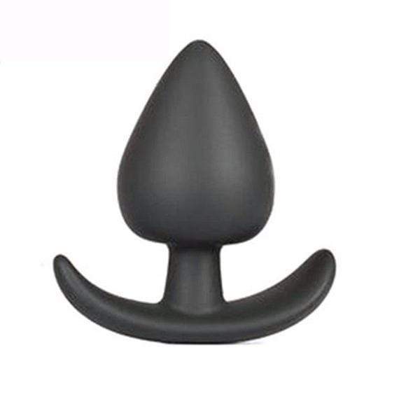 Black & Purple Silicone Plug With Anchor Base, 3 Sizes